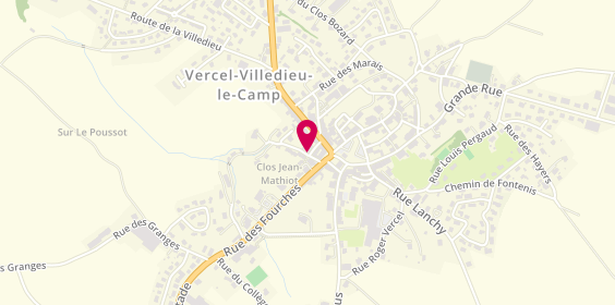 Plan de ANDREY Franck, 6 Rue Mathiot, 25530 Vercel-Villedieu-le-Camp