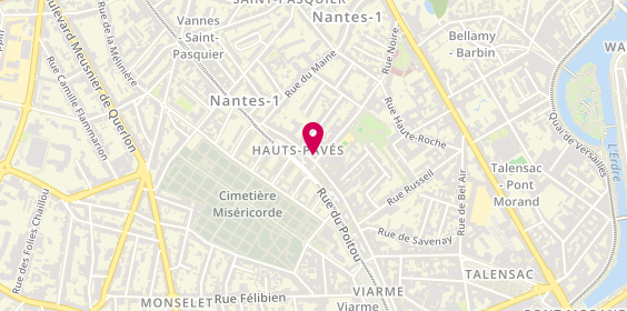 Plan de SEPA Viarme agent Renault, 42 Bis Rue des Hauts Pavés, 44000 Nantes