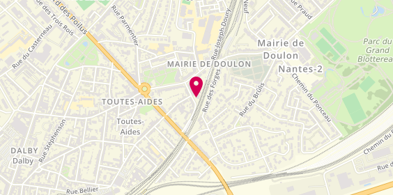 Plan de AD Garage TOUTES AIDES, 26 Rue Jules Ferry, 44300 Nantes