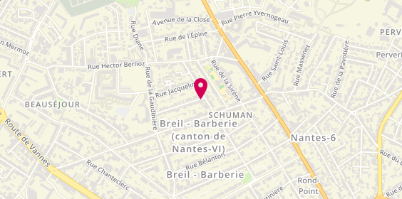 Plan de GUILLEMOT Laurent, 1 Rue Gabriel Poulain, 44300 Nantes