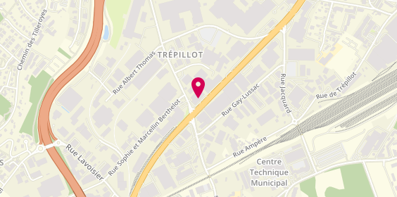 Plan de Autodistribution Colard, Zone Industrielle 
Rue de Trepillot, 25000 Besançon