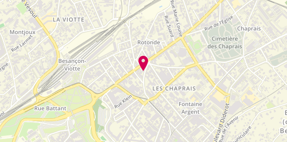 Plan de Garage des Chaprais, 11 Rue des Chaprais, 25000 Besançon