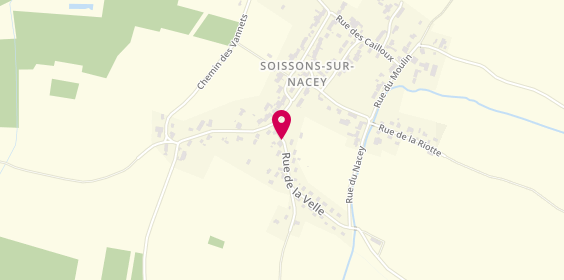 Plan de PION Mikaël, 8 Rue de la Velle, 21270 Soissons-sur-Nacey