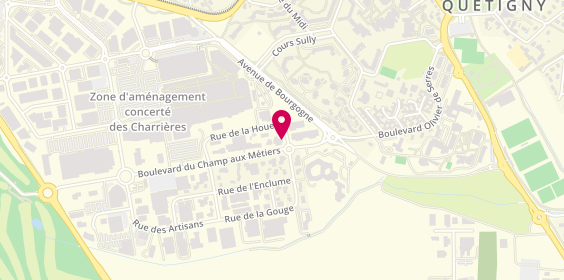 Plan de Garage Champeaux-Naigeon, 1 Rue de la Houe, 21800 Quetigny
