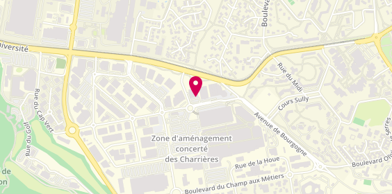 Plan de Carglass, Centre Norauto Rue des Chalands Zone Aménagement des Charrières - Chalands, 21800 Quetigny