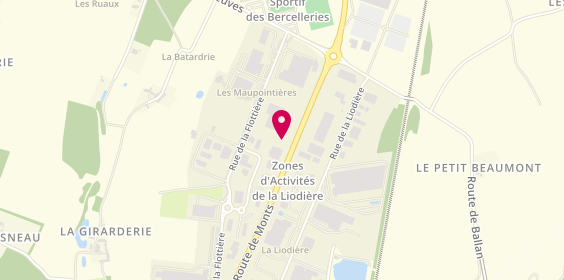 Plan de Espace Carrosserie, 19 Bis Rue de la Flottière, 37300 Joué-lès-Tours