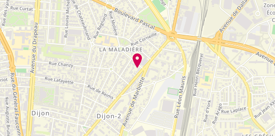 Plan de Garage N.Martin, 3 Rue la Fontaine, 21000 Dijon