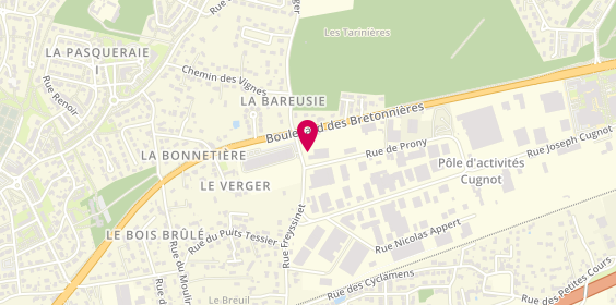 Plan de Agent Peugeot, 13 Rue de Prony, 37300 Joué-lès-Tours