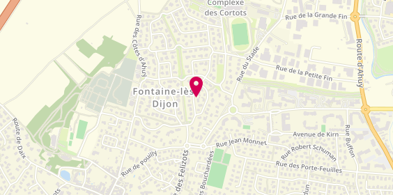 Plan de Point S, 2 Rue du Champ Aux Fèves Zone Artisanale Les Champs Aux Feves, 21121 Fontaine-lès-Dijon
