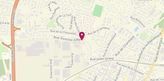 Plan de AD Expert, 2 Rue Gustave Eiffel, 37300 Joué-lès-Tours