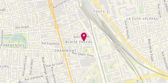 Plan de Garage Pasteur, 28 Rue Pasteur, 37100 Tours