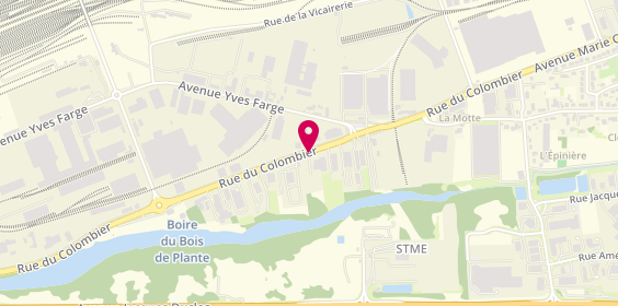 Plan de Tours Injection Service T.I.S, 51 Rue du Colombier, 37700 Saint-Pierre-des-Corps