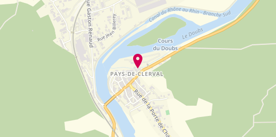 Plan de Station Avia, 3, Rue de la Porte des Noyes - N83=D683, 25340 Pays de Clerval
