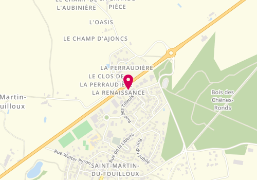 Plan de Garage Saint Martin, Zone Artisanale la Perraudière, 49170 Saint-Martin-du-Fouilloux