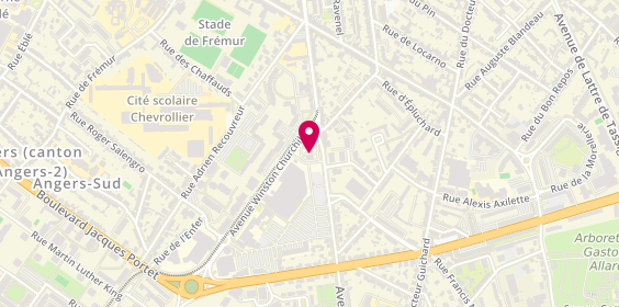 Plan de Carglass Mobile, 170 Rue de Létanduère, 49000 Angers
