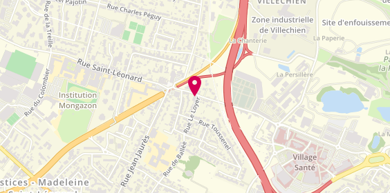Plan de Saint Leonard Automobiles, 384 Rue Saint-Léonard, 49000 Angers