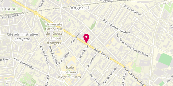 Plan de Garage Houdmon, 81 Bis Rue Volney, 49000 Angers