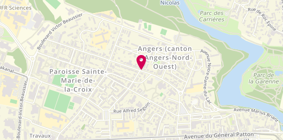 Plan de Solidarauto 49, 54 Rue Eugénie Mansion, 49000 Angers
