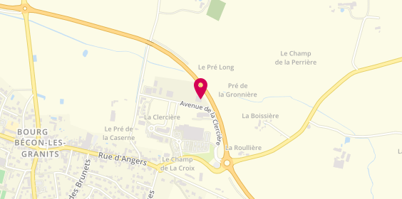Plan de Agence du Granit Automobiles, avenue de la Clercière, 49370 Bécon-les-Granits