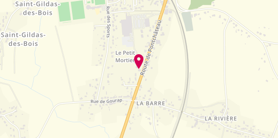 Plan de Garage JOUALLAND Michel, 25 Route de Pontchâteau, 44530 Saint-Gildas-des-Bois