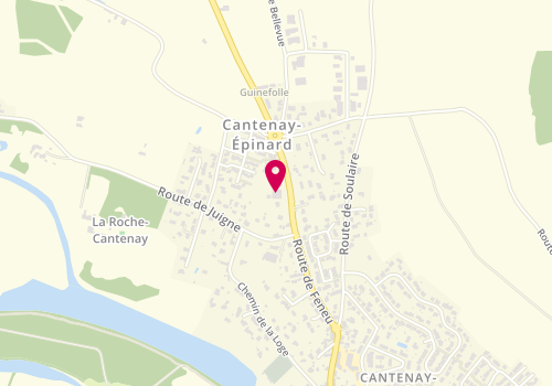 Plan de Cantenay Automobiles, 31 Route de Feneu, 49460 Cantenay-Épinard