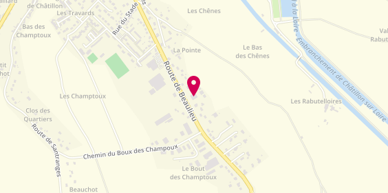 Plan de Agent Citroen, 59 Route de Beaulieu, 45360 Châtillon-sur-Loire