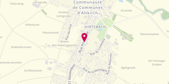 Plan de Didi Services Sundgau, 70 Rue Principale, 68118 Hirtzbach