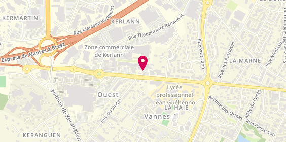 Plan de Promo Pneus 56, 104 avenue de la Marne, 56000 Vannes