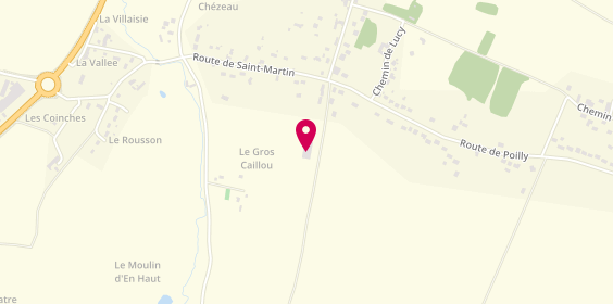 Plan de AD Carrosserie CROISE, 44 Route de Saint Martin, 45500 Poilly-lez-Gien