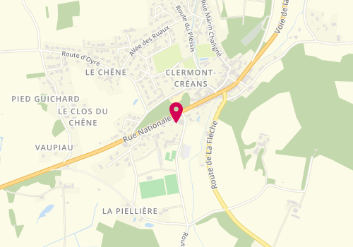 Plan de Agence Blot Pichon, 17 Rue Nationale, 72200 Clermont-Créans