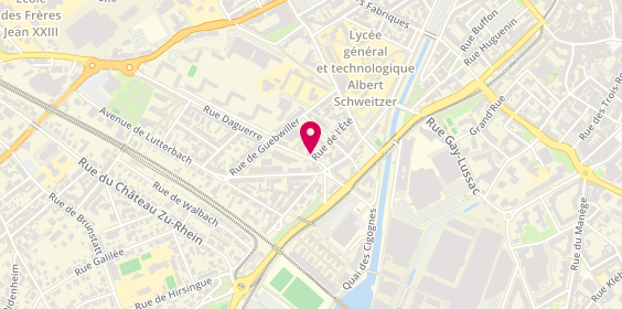Plan de Daguerre Auto, 8 Rue Daguerre, 68200 Mulhouse