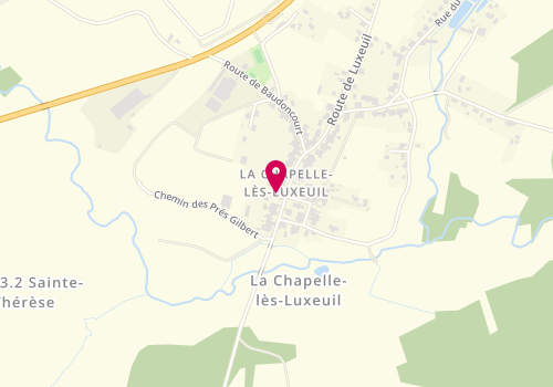 Plan de L'Atelier d'Olivier - Garage Baumont, 16 Route de Luxeuil, 70300 La Chapelle-lès-Luxeuil