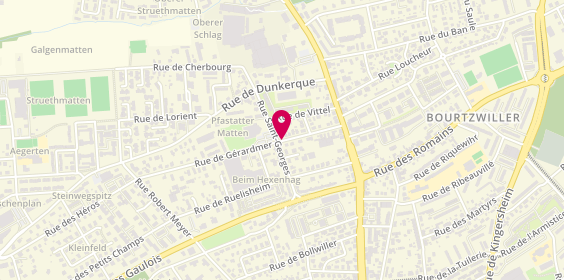 Plan de Buguet Autos, 22 Rue de Gérardmer, 68100 Mulhouse