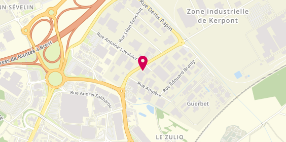 Plan de SAS, Zone Industrielle Kerpont 34 Rue André Marie Ampère, 56600 Lanester