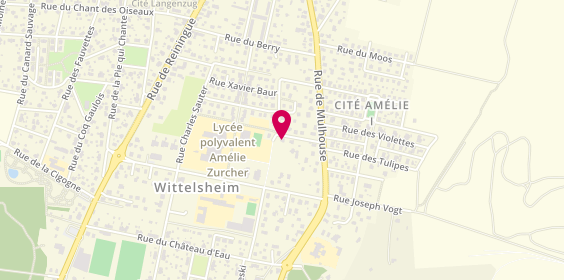 Plan de Technic Pare-Brise, 7 Rue Jean Baptiste Grisez, 68310 Wittelsheim