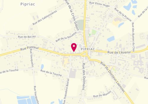 Plan de Pipriac Automobile, 16 Rue Pasteur, 35550 Pipriac