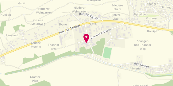 Plan de Mondial Bare-Brise, Zone Artisanale du Vignoble
10 Rue de Vieux Thann, 68700 Cernay