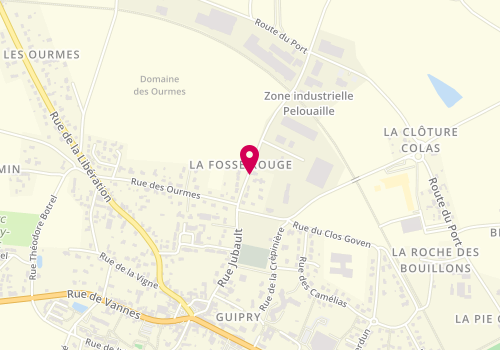 Plan de Mt cars garage, 14 Zone Artisanale De
La Fosse Rouge, 35480 Guipry-Messac