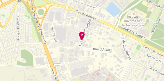 Plan de Mondial Pare-Brise, 269 Rue de Champagne, 45160 Olivet
