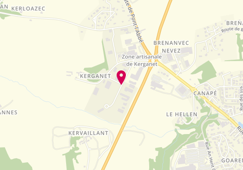 Plan de Kerganet Auto, Zone Artisanale de Kerganet, 29720 Plonéour-Lanvern