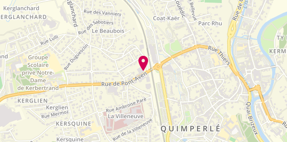 Plan de Groupauto, 60 Rue de Pont-Aven, 29300 Quimperlé