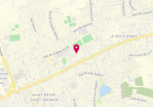 Plan de Garage de la Belle & la Bete, 8 Rue de la Salle des Fêtes, 45750 Saint-Pryvé-Saint-Mesmin