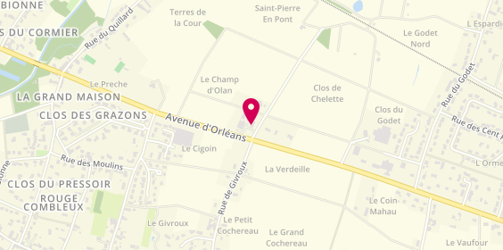 Plan de MG Garage Chécy, 75 avenue d'Orléans, 45430 Chécy