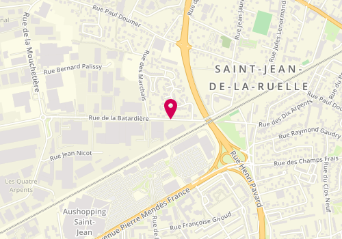 Plan de La Batardiere, 3 Rue de la Batardiere, 45140 Saint-Jean-de-la-Ruelle
