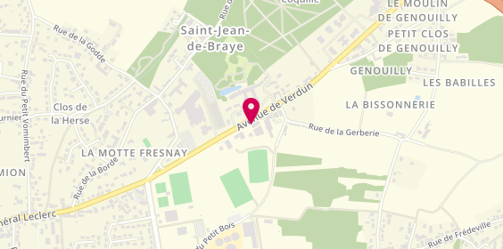 Plan de Global Pneus, 58 avenue de Verdun, 45800 Saint-Jean-de-Braye