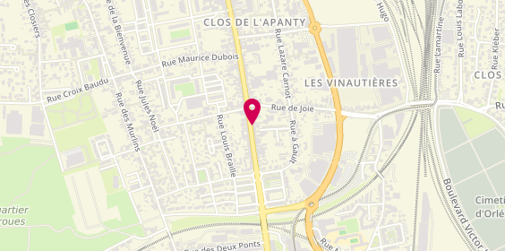 Plan de Lion Auto Casse Orleans, 206 Rue du Faubourg Bannier, 45000 Orléans
