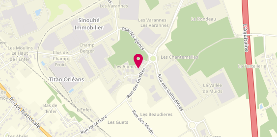 Plan de AD Carrosserie CENTRE CARROSSERIE, Zone Aménagement des Varannes
4 Rue des Guettes, 45140 Ingré
