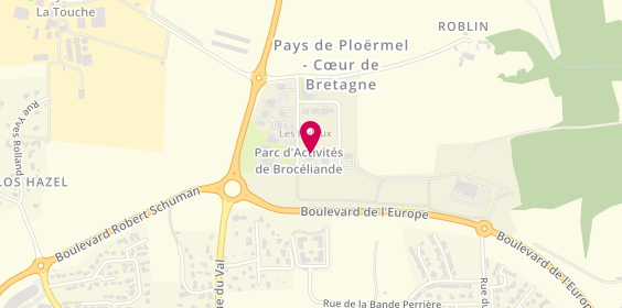 Plan de Autodistribution Armorique Ploermel, Rue des Huloux, 56800 Ploërmel
