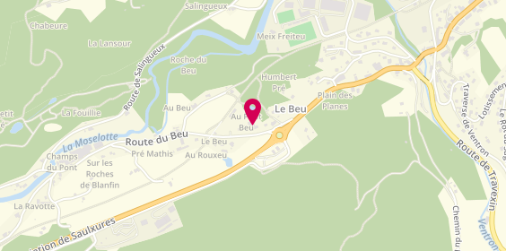 Plan de Agent Peugeot, 753 Route du Beu, 88290 Saulxures-sur-Moselotte