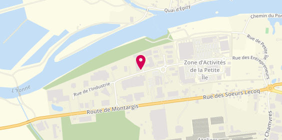Plan de Roady, Rue Entrepreneurs, Zone Commerciale de la Petite Ile, 89300 Joigny